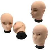 Male Bald Mannequin Head for Training Wig Making Hats Display Stand Holder
