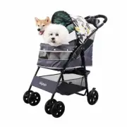 Ibiyaya Cloud 9 Pet Stroller for Dogs & Cats up to 20kg, Mint Green