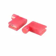 A● 30pcs 6.3mm Quick Splice Wire Terminals Flag Shaped Spade Female Connector