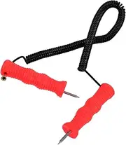 JOINPAYA Ice Fishing Assistive Device Outdoor Ice Crusher Snow Removal Tools Small Ice Scraper Ice Breaking Products Snow Removal Scraper Ice Crusher Manual Ice Fishing Rod Abs Orange