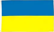 Ukraine Flag 2' x 3' - Ukrainian Flags 90 x 60 cm - Banner 2x3 ft Light Polyester - AZ FLAG