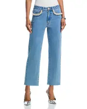 Generation Love Baylor Pearl Crystal Jeans in Star Light Blue
