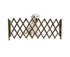 33-110Cm Dogs Wooden Fence Gate Panel Expandable Pet Safety Separation Barrier