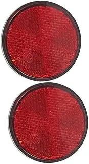 Universal Bike Reflectors 2pcs Reflective Number Plate Film for Bike Motorcycle Pushchair Bright Light Reflection