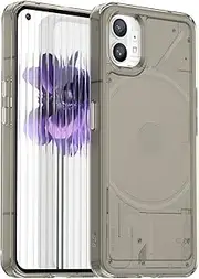 Compatible with Nothing Phone (1) 5G Case,Shockproof Protective Cover,Compatible with Nothing Phone One 5G Transparent TPU Soft Shell Phone Case Cover Gray