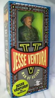 JESSE VENTURA GOVERNOR MAN OF ACTION UNITED STATES NAVY SEAL DOLL NEW 1999