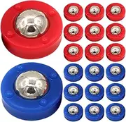 Happyyami Tabletop Shuffleboard Roller Components 20pcs Mini Bead Game Pieces Shuffleboard Puck Accessories Versatile Set