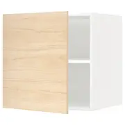 METOD top cabinet for fridge/freezer, white/Askersund light ash effect, 60x60x60 cm