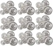 BELLIFFY DIY Shirt Buttons 50pcs Retro Dress Buttons Vintage Buttons for Clothing Decor