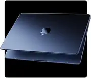 Compatible for MacBook Air 13.6 inch Case M4 M3 M2 2025 2024-2022 Release Model A3240 A3113 A2681, Sturdy Protective Plastic Hard Shell Case Cover for MacBook Air M2 13 inch - Midnight Clear