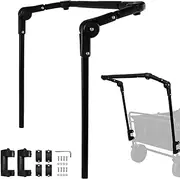 Cart Push Handle - Push Handle, Adjustable Stroller Handle | Foldable Push Pull Trolley Handle Accessories, Square Metal Frame Handle Attachment for Stroller Cart, 20.0 x 15.4 x 11.5