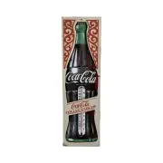 Vintage Coca Cola Soda Bottle 28" Thermometer Tin Advertising Sign - NIB