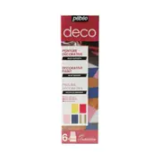 6pc Pebeo Deco Multi-surface Paint 20ml Set Creative Art Painting Craft