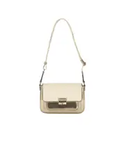 Bradshaw metallic-panel flap shoulder bag One size Nude