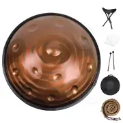 Mars Spiral Handpan Drum 22 Inch 9/10/12 Notes D Minor Steel Tongue Drum Yoga