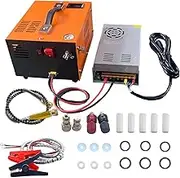 Portable PCP Air Compressor 12V or 110V-240V, 4500 PSI/300 BAR Pressure Pointer Auto-Stop PCP Air Rifle Compressor, 30 MPa High-Pressure Air Compressor Pump Airgun Paintball Fighting Diving