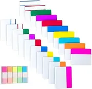 500 Pieces Tabs 2 Inch Sticky Index Tabs, Writable and Repositionable File Tabs Flags Colored Page Markers Labels for Reading Notes, Books and Classify Files