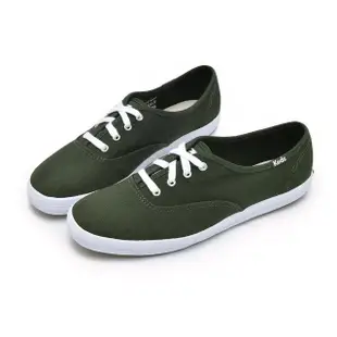 【Keds】CHAMPION 品牌經典帆布休閒鞋-橄欖綠(9233W110384)