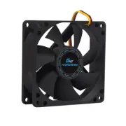 Kingwin 80mm Silent Fan for Computer Cases, Mining Rig, 1 Count (Pack of 1)