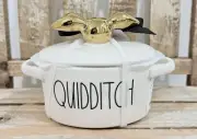 NEW Rae Dunn Harry Potter Quidditch Dish Crock With Golden Snitch Hogwarts Magic
