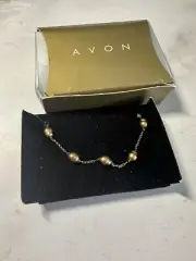 1998 Avon Golden Pearlesque Necklace - Large Fast Free Shipping NEW