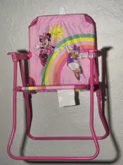 Disney Junior Minnie Mouse Folding Patio Chair Pink New Indoor/Outdoor