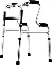 Adult Walkers Lightweight,Walker for Elderly, Aluminum Folding Walker, Adjustable Height,Mobility Walking Frame Disability Aid,Auxiliary Equipment/Standing aids Equipment(Color:A)