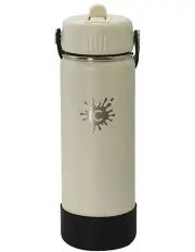 [Cheeki] Reusable Water Bottle With Straw Lid 750ml in White