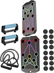 Pushup Challenge Board - Muscle Training Board Folding | Multifunctional Pushup Bar, Folding Chest Muscle Workout Equipment for Home