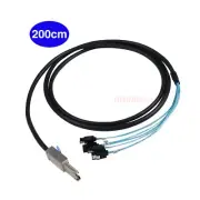 Mini SAS SFF-8088 to 4 SATA 3 6gbps HDD External Multilane SAS harddisk Cable 2M