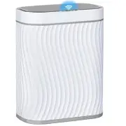 Bathroom Small Trash Can with Automatic Touchless Lid, 2.6 Gallon Smart Grey