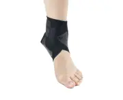Ankle Support With Elastic Wrap Prevents Ankle Sprains, Great For Sports, Compresses Ankle Support,Left,S