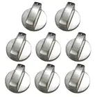 Brushed Metal Gas Stove Knobs Cooker Control Switch Range Oven Knobs Cooktop Bur