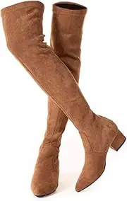 [N.N.G] Women Boots Winter Over Knee Long Boots Fashion Boots Heels Autumn Quality Suede Comfort Square Heels Plus Size