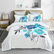Fabric Fantastic Super King Size Braithe Floral Quilt/Doona/Duvet Cover Set