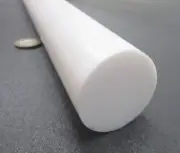 Teflon PTFE Virgin White Rod 1 1/2" (1.50) Diameter x 72 Long, Extruded