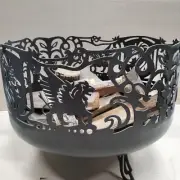 Mid century fire pit bowl for patio, backyard, garden, Personalized firepit