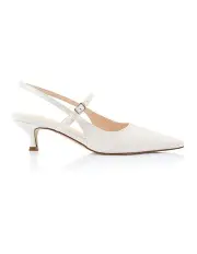 [VERALI] Luce Slingback Kitten Heels in White