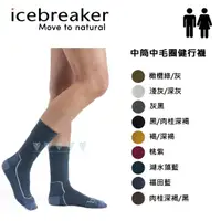 在飛比找momo購物網優惠-【Icebreaker】男 中筒中毛圈健行襪-砂岩灰 IB1