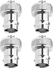 SING F LTD 4Pcs SMA Female to BNC Female Adapter RF Coaxial Coax Adapter Accessories for Radio Frequency Applications Antennas Coaxial Cables