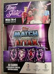 Topps Match Attax 24/25 Mega Tin 'Time to Shine' - Tin 2 - Includes 44 Match Attax Cards Plus 4 Exclusive LE's - Cole Palmer, Jude Bellingham, Alejandro Grimaldo and Federico Dimarco!