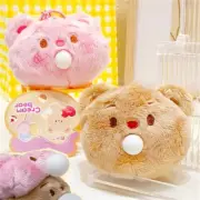 Cartoon Bear Handbag Bag Purse Pendant Bear Blowing Bubble for Key Holder Toy