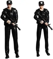 ＫＬＫＣＭＳ 1/64 Scale Miniature Figures Model Figures Role Play Figure Photo Prop Miniature Scenes, 1 Woman and 1 Man
