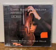 Solace for J.S. Bach: Three Suites for Solo Cello,by Linda Ghidossi-DeLuca (New)