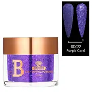 Billionaire Diamond SNS Dip Dipping Acrylic Nail Powder 022 Purple Coral 56g