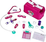 Theo Klein 4601 Barbie Doctor Bag Toy Including Thermometer with Light and Sound Function, 18 Pieces