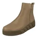 Ladies Rieker 'W0562' Casual Leather Warm Lined Zip Up Chunky Boots