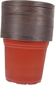 ibasenice 50Pcs Flower Pots Durable Nursery Containers for Succulents Seedlings Plants Lightweight Reusable Gardening Pots for Use