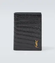 [Saint Laurent] Saint Laurent Cassandre leather wallet One Size black