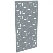 ProtectorAl 300-1200w x 1201-2400h Silver Brushed/Gloss White Mosaic Unframed Composite Deco Panel